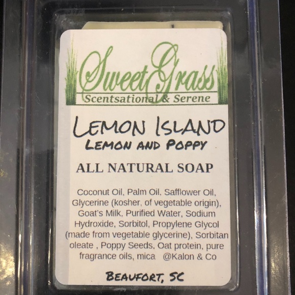 Sweet Grass Other - New Sweet Grass Beaufort SC "Lemon Island" Soap